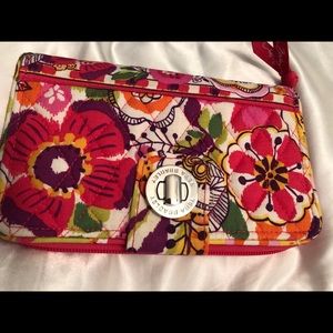 Vera Bradley Turn Lock Wallet (Clementine)
